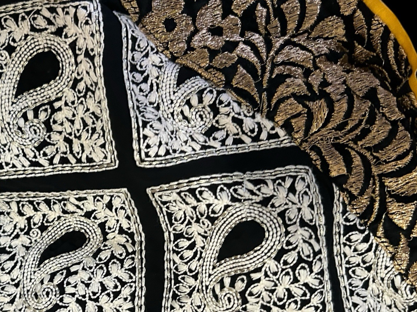 ✨Pink and black anarkali Kurta style maxi dress with gold accents✨