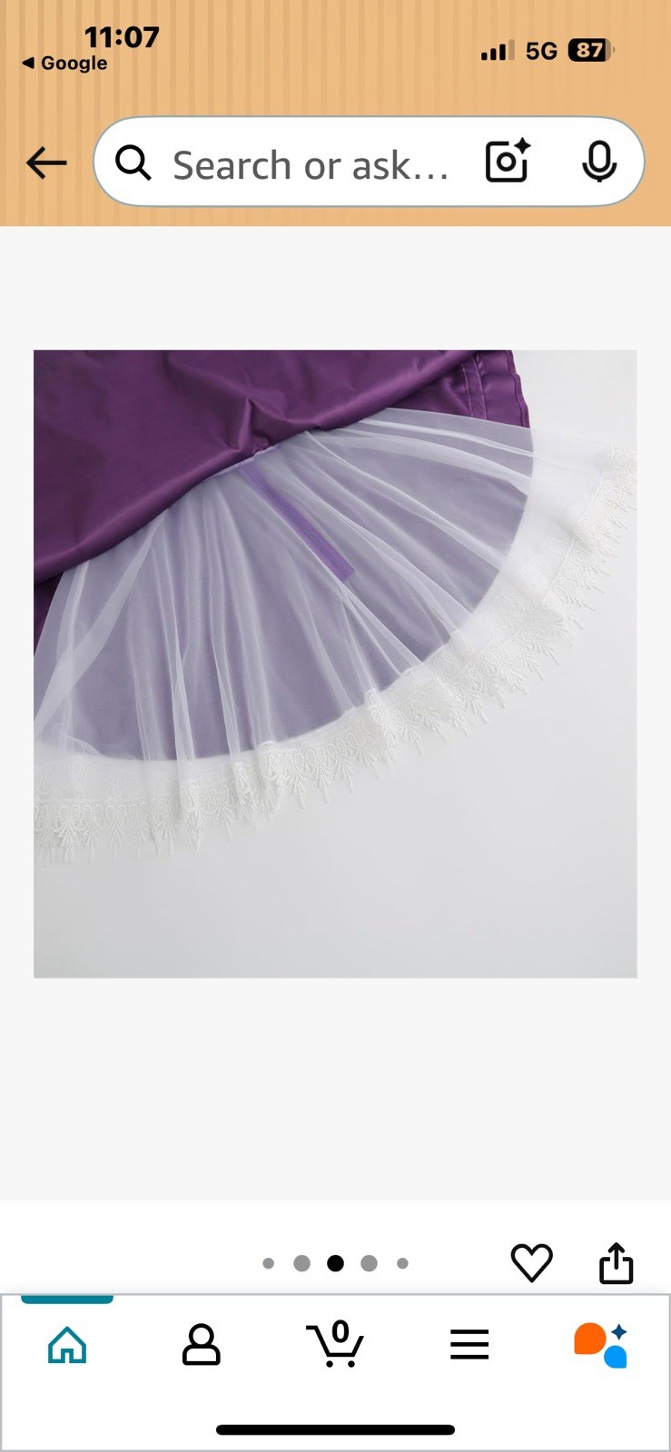 Oktoberfest XL Dirndl Dress Bavarian German Beer Fest Lace 1 PC Adult Purple