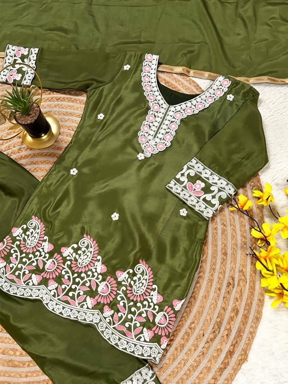Readymade kids girls top plazzo party wear eid indian girls designer dress