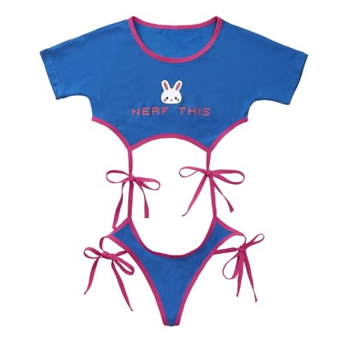 Women Cotton Camisole and Panties Sports Lace Up Loungewear 3X-Large Blue