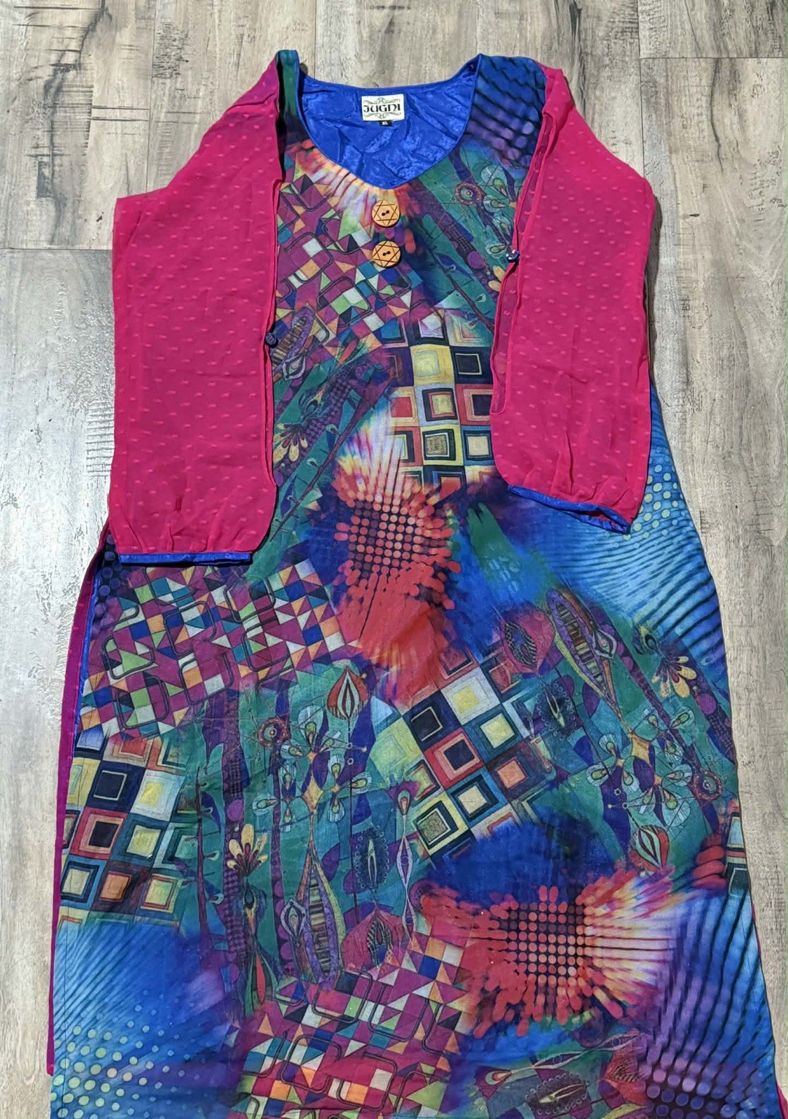 Multicoloured Cotton One Piece Kurti Women’s Size XL