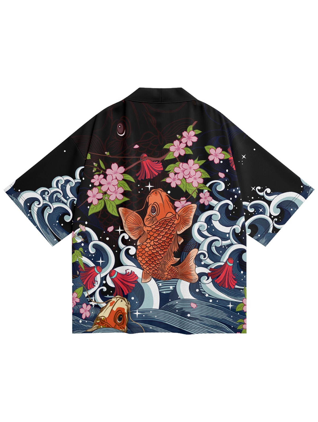 Niepce Unisex Japanese Graphic Lightweight Kimono Cardigan Shirt Tops