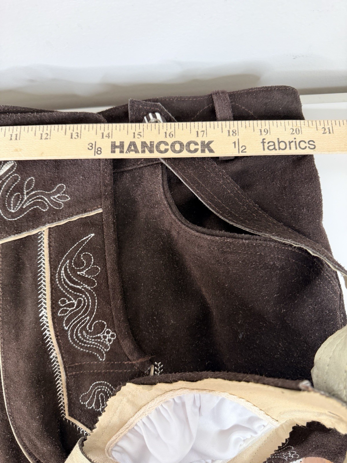 Chubbies The Lederhosen Oktoberfest Suede brown Leather German Mens XXL 42”