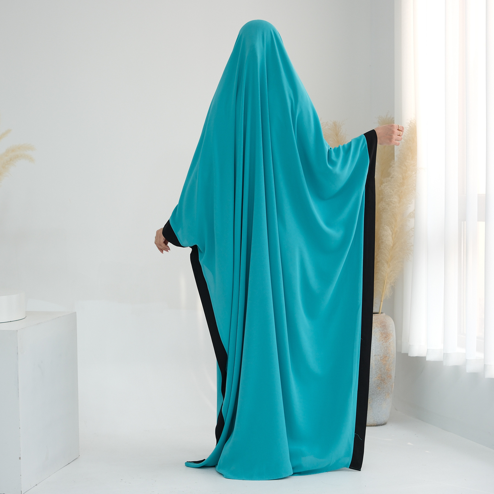 Muslim Women Prayer Robe Arab Burqa Islamic Long Abaya Eid Corban Loose Kaftan