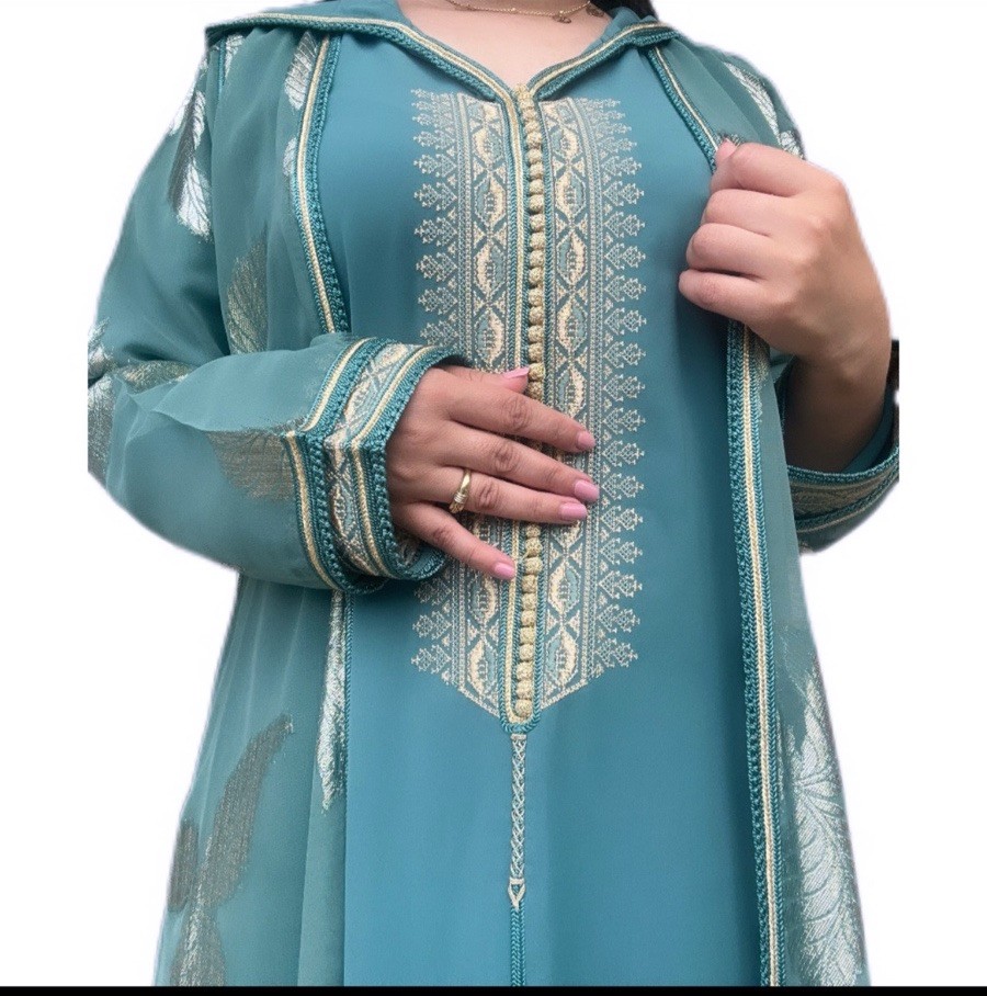 2-Piece Moroccan Jellaba Set – Handmade, Medium Size, Premium Quality Material