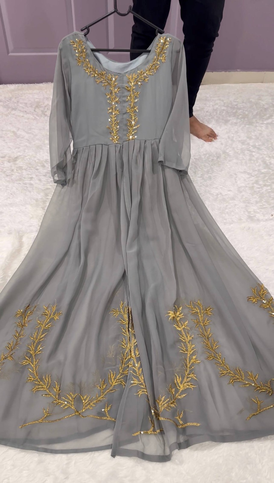 Premium Georgette Gown Traditional Indian Gorgeous Party Wear Function Style