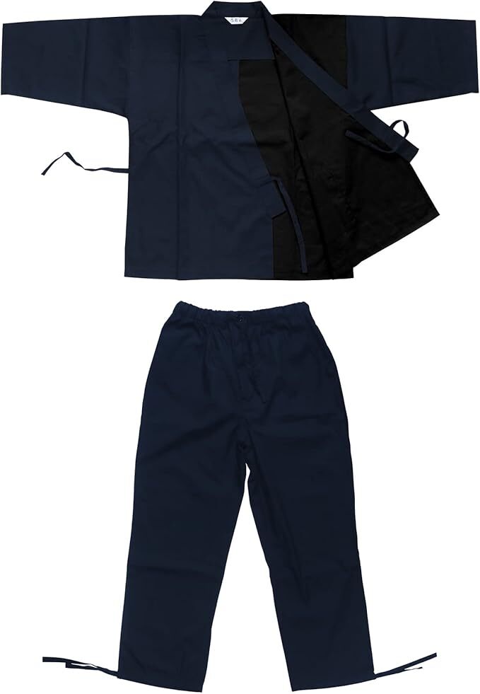 Japanese Traditional Samue Workwear Bicolor Relaxing New From Japan