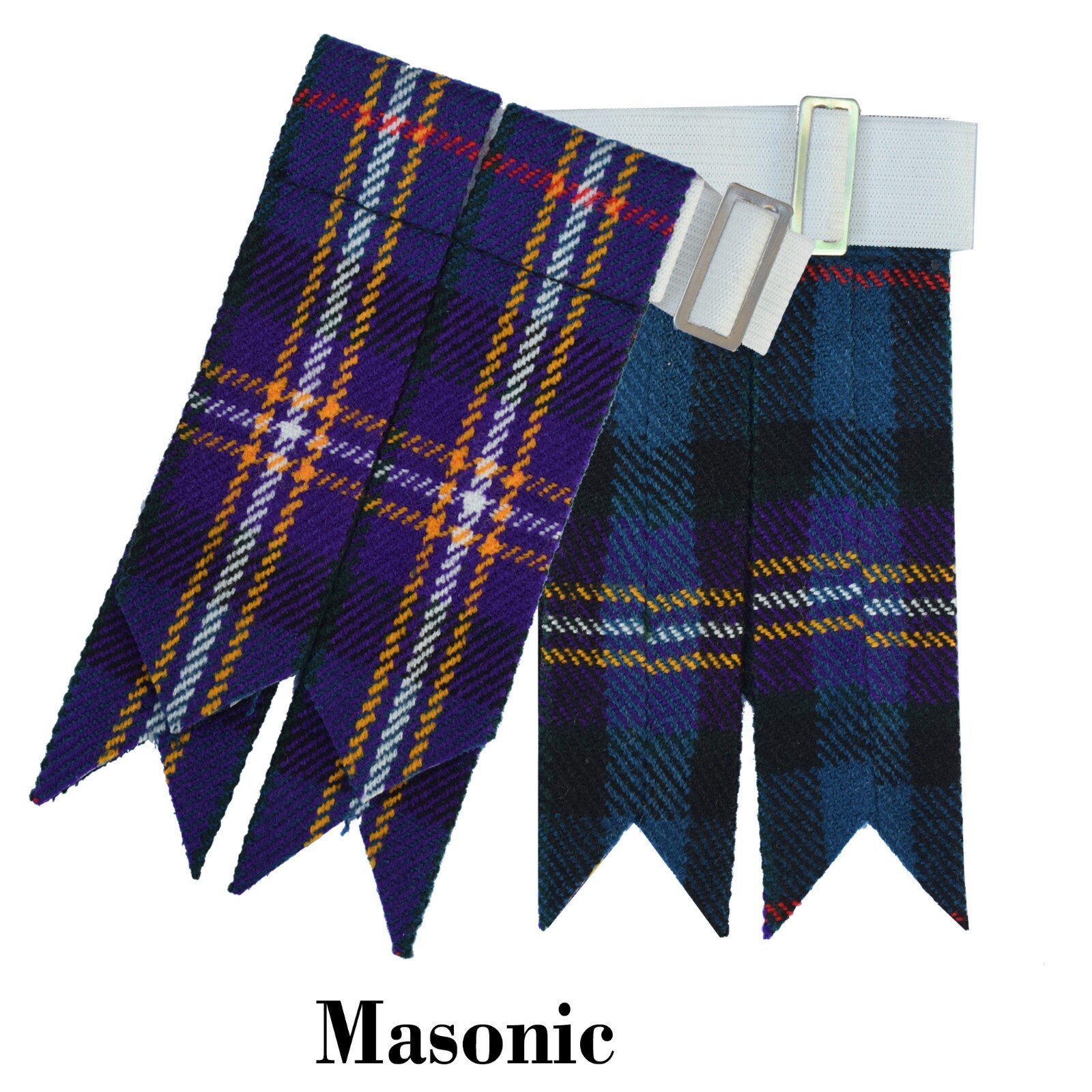 Men’s Scottish Masonic Tartan Kilt Flashes