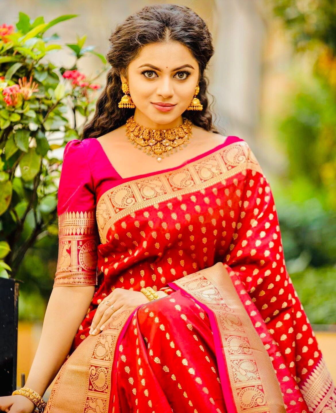 Pure Banarasi Copper Zari Weaving Work Saree Indian Party Wear Sari Wedding Wear