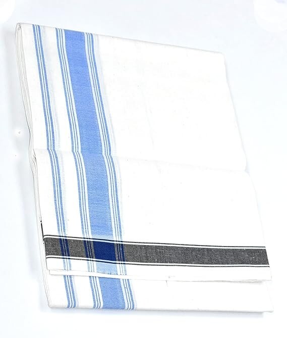 Men’s Dhoti Cotton Plain Solid Length 2 m Pack of 2 Unstitched