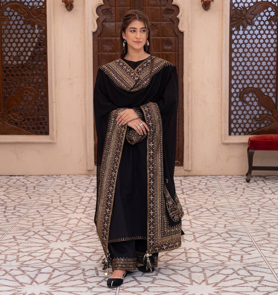 New Designer Pure Natural Crepe Silk Top Palazzo With Dupatta For Wedding Wear