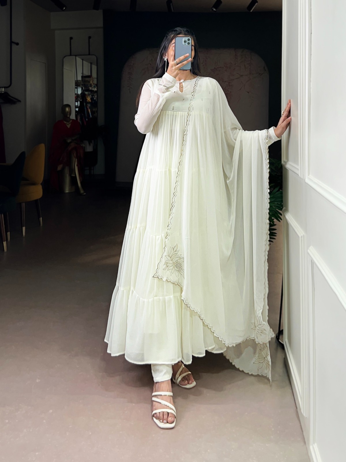 Bollywood Anarkali Gown Suit Indian Pakistani Party Wear Readymade Dress Wedding