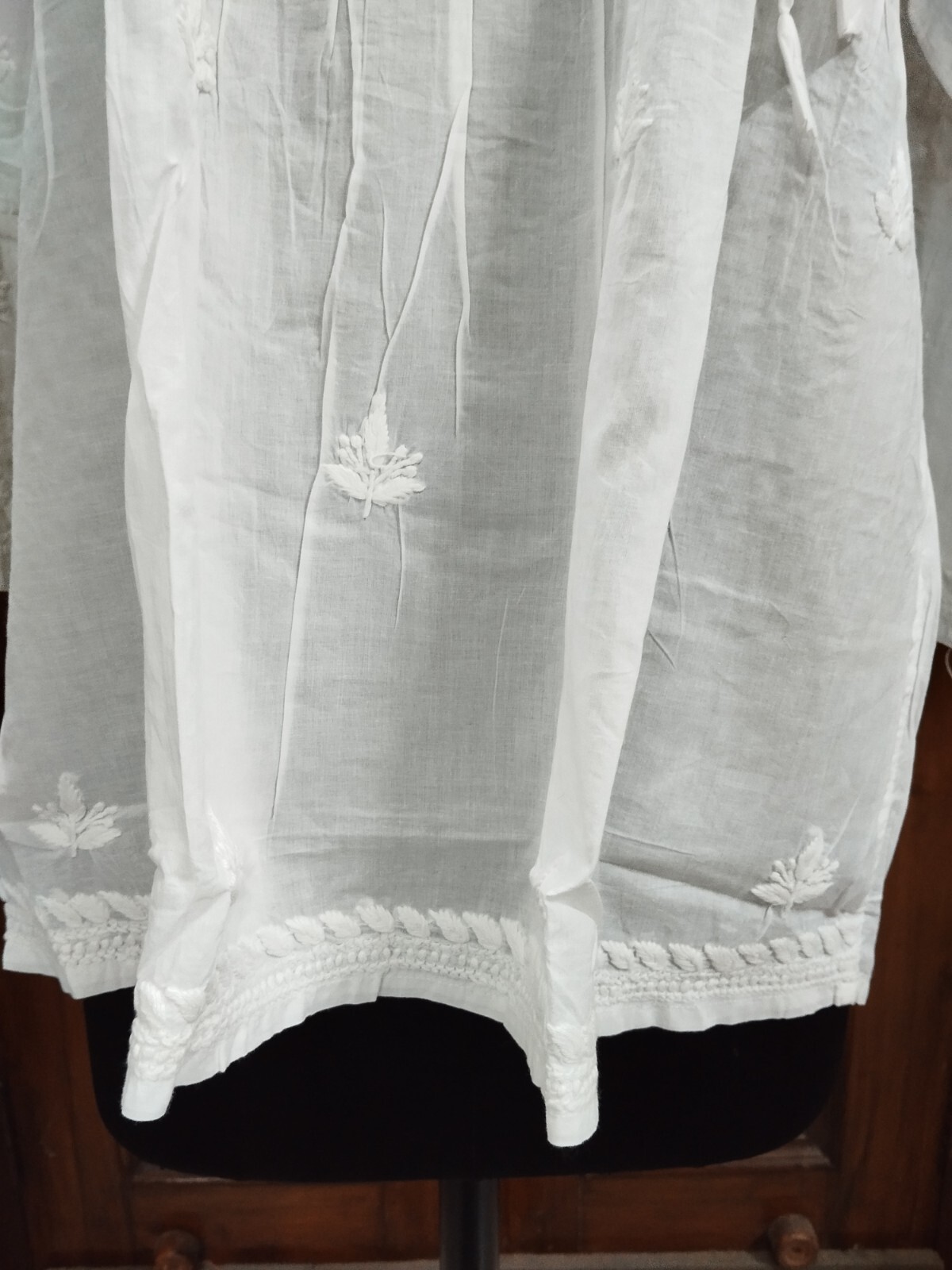 ANGRAKHA HANDMADE S M L XL 2XL 100% COTTON TOP KURTI BLOUSE CHIKAN EMBROIDERY