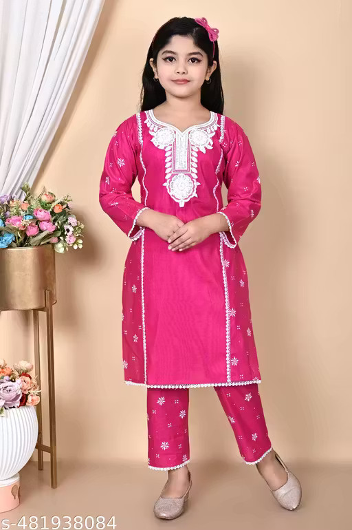 Kurta Set for kids| Stylish Ethnic Wear | Designer Kurti with Pajama for girls