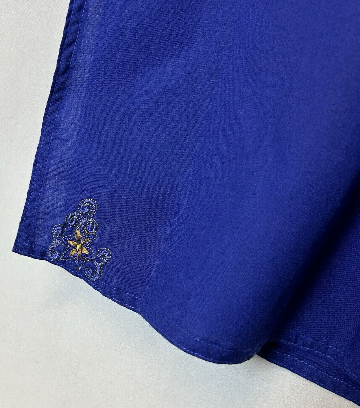 Indian Garment Saree Womens Extra Large Blue Yellow 3 Piece Set