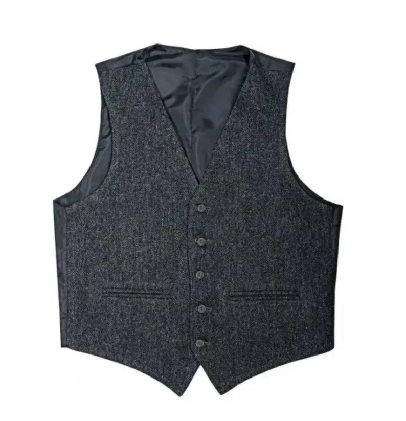Scottish Men’s Charcoal Grey Blazer Wool Argyle Kilt Jacket