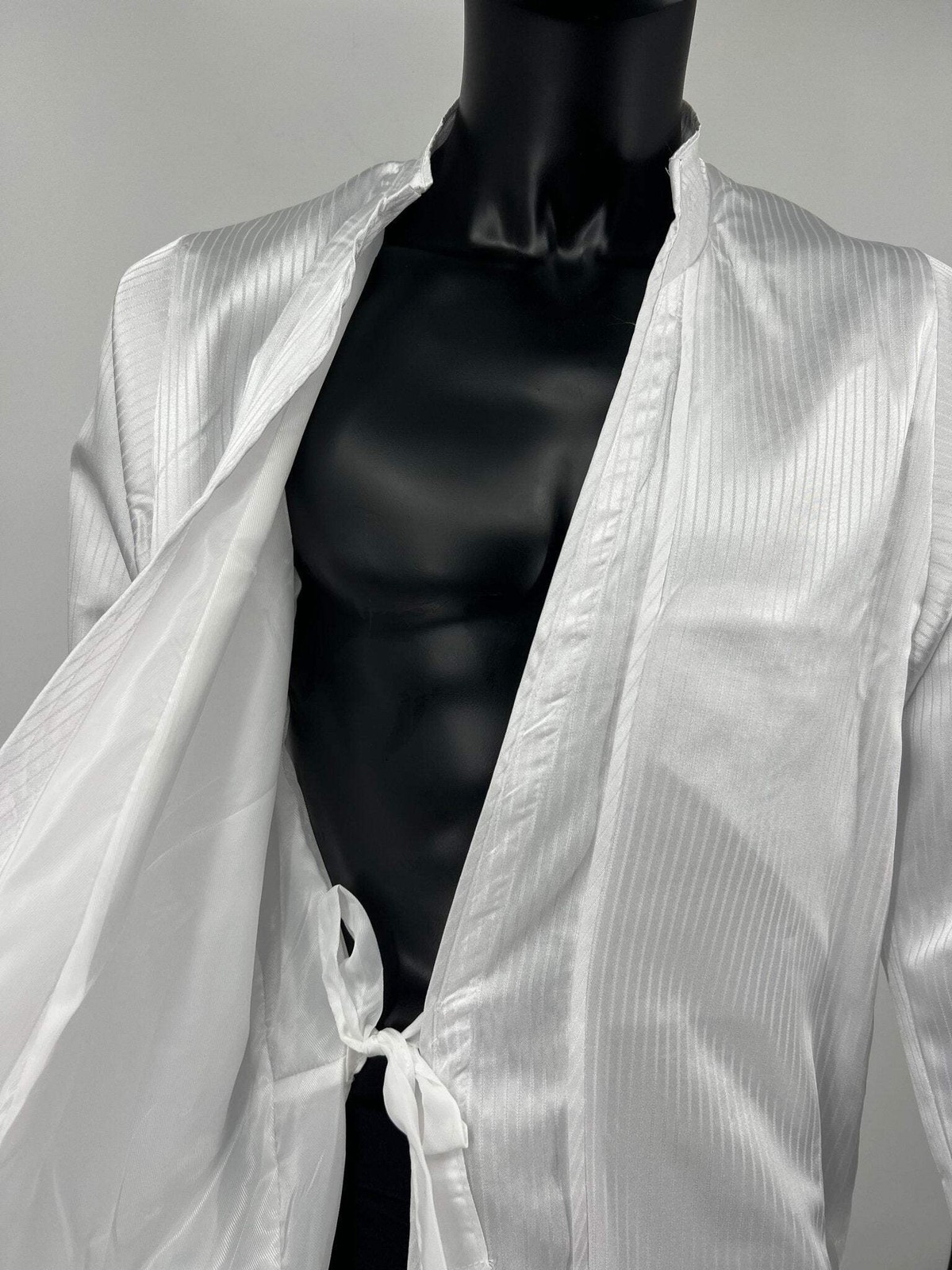 Jerusalem Kittel, Limited White Silky Robe, Traditional Jewish Garment