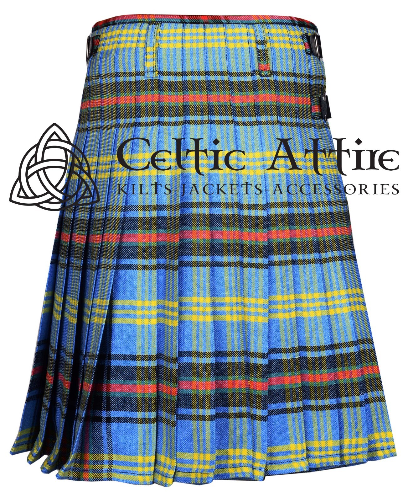 Bell of Borders Tartan 8 Yard Scottish Kilt – Made to Order By Celtic Attire