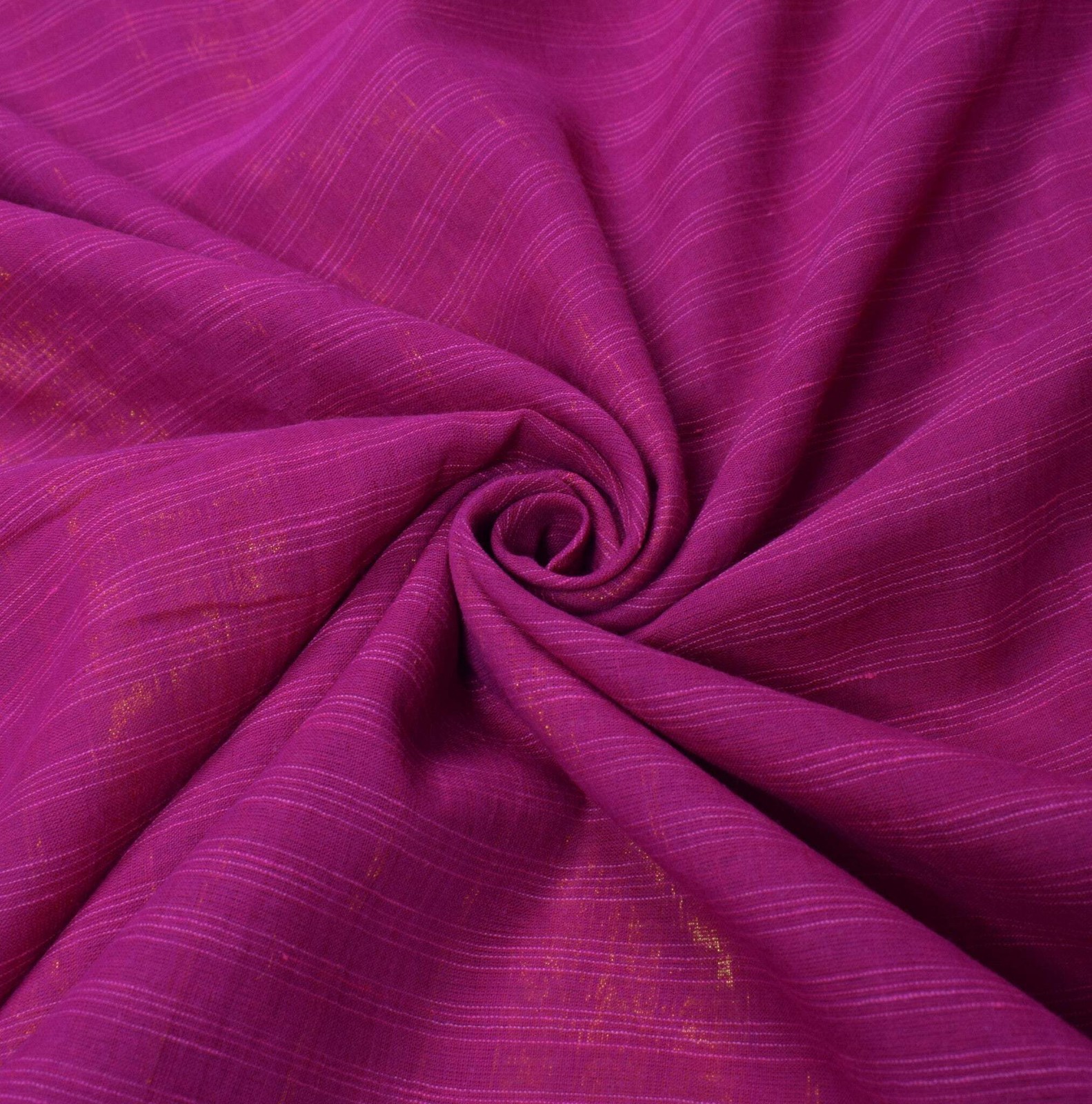 Sushila Vintage Pure Handloom Cotton Saree Checks Woven Zari Brocade Sari Fabric