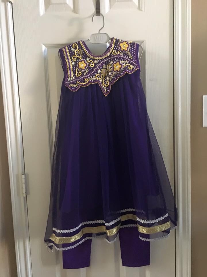 Indian Pakistani Kids Girls Frock and Trouser 2 PC Style Party Wear Suits