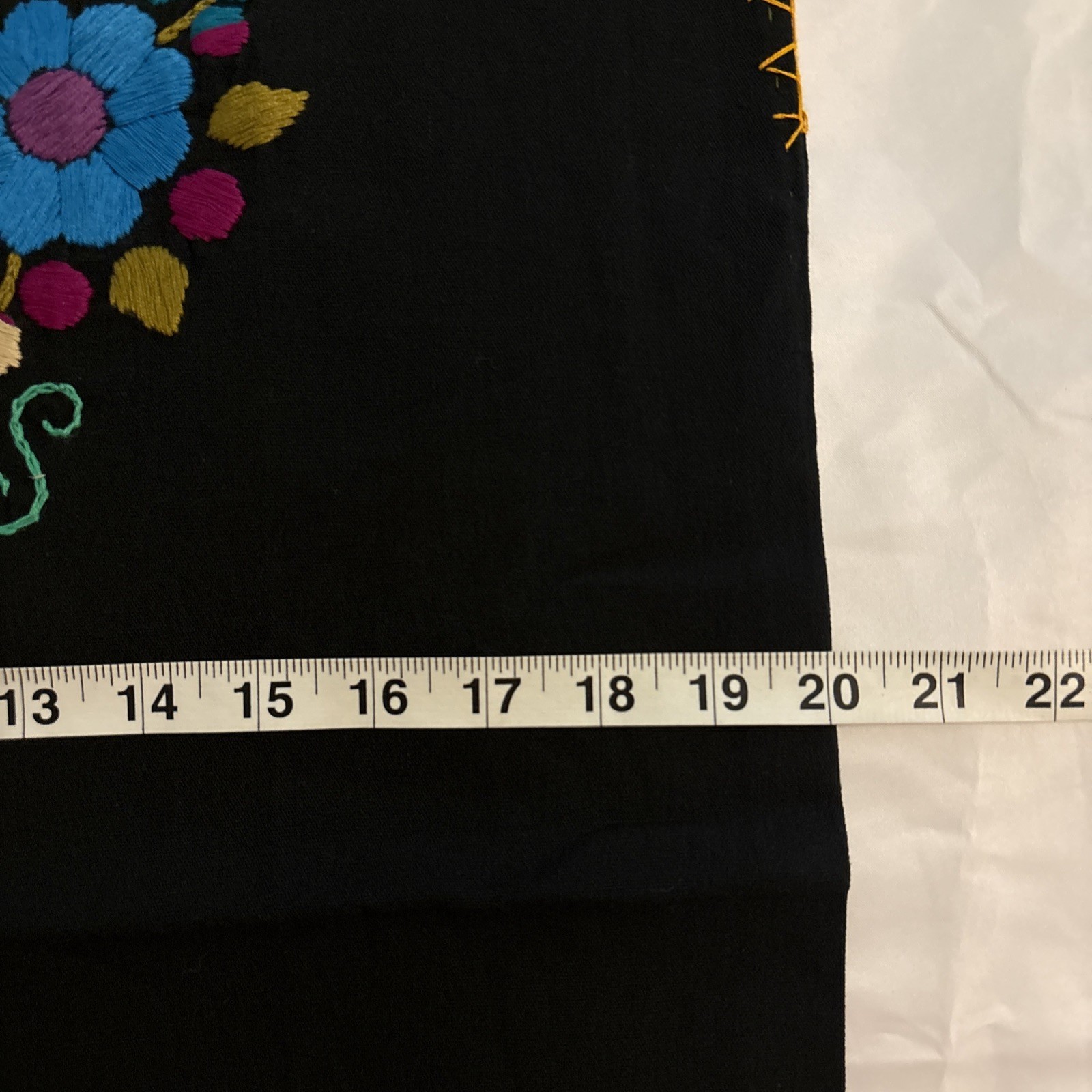 Embroidered Mexican Blouse Handmade Size S