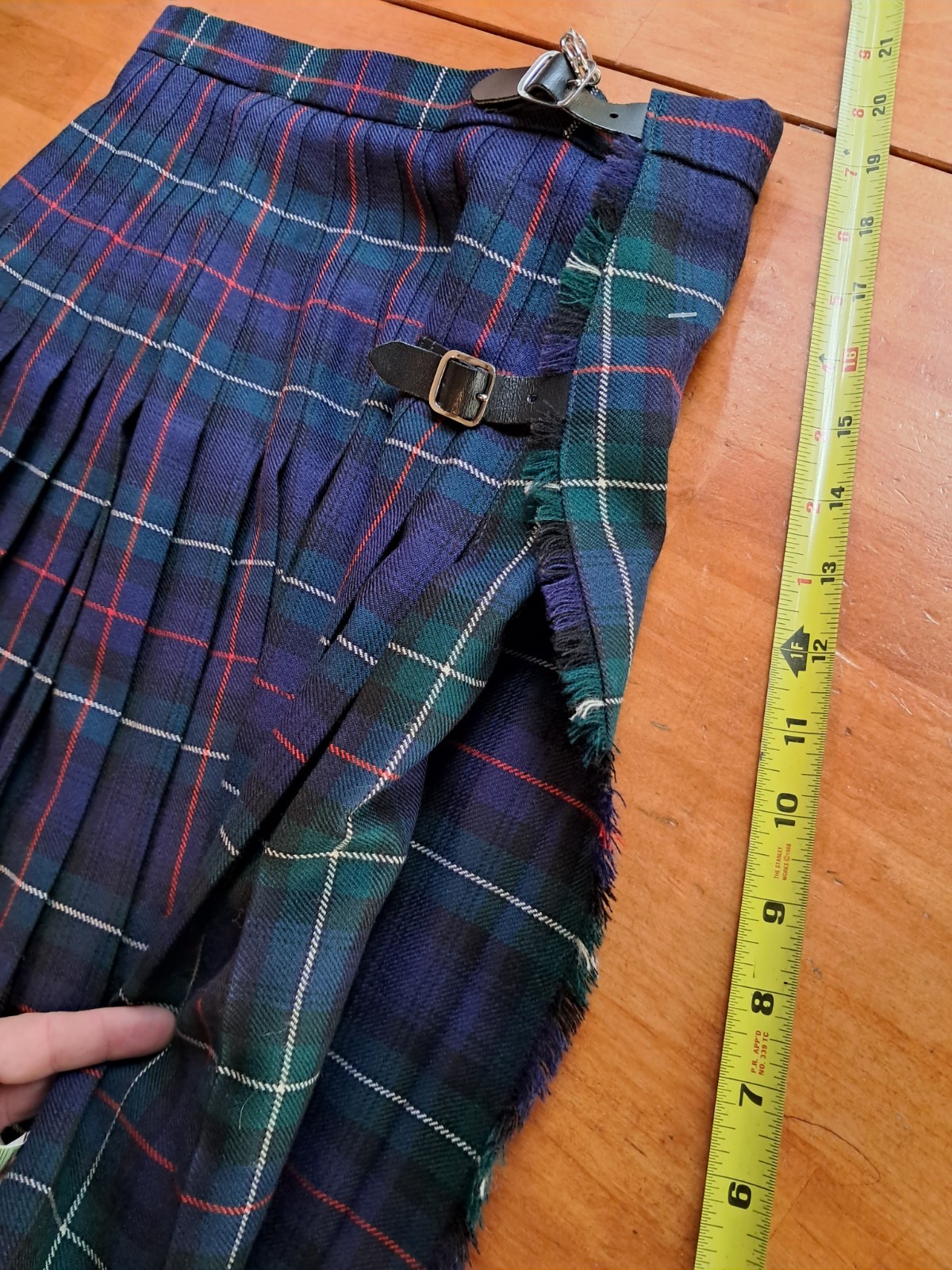 Vintage Scottish Kilt Hector Russell Tartan Knitmaker Group Exc Use Measurements