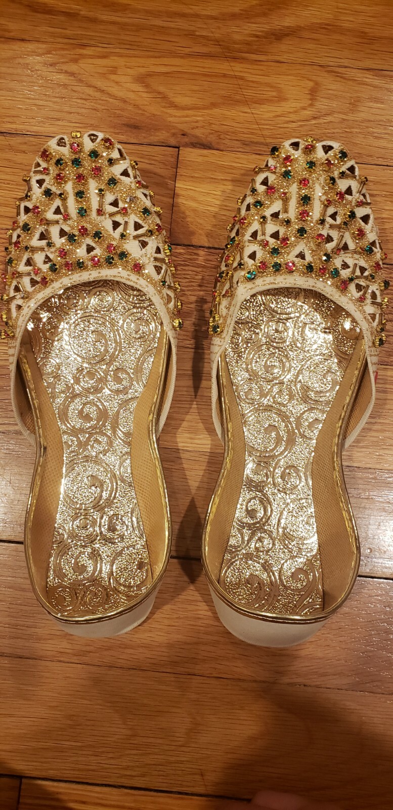 Pakistani / Indian Women’s Beige Fancy Shoes
