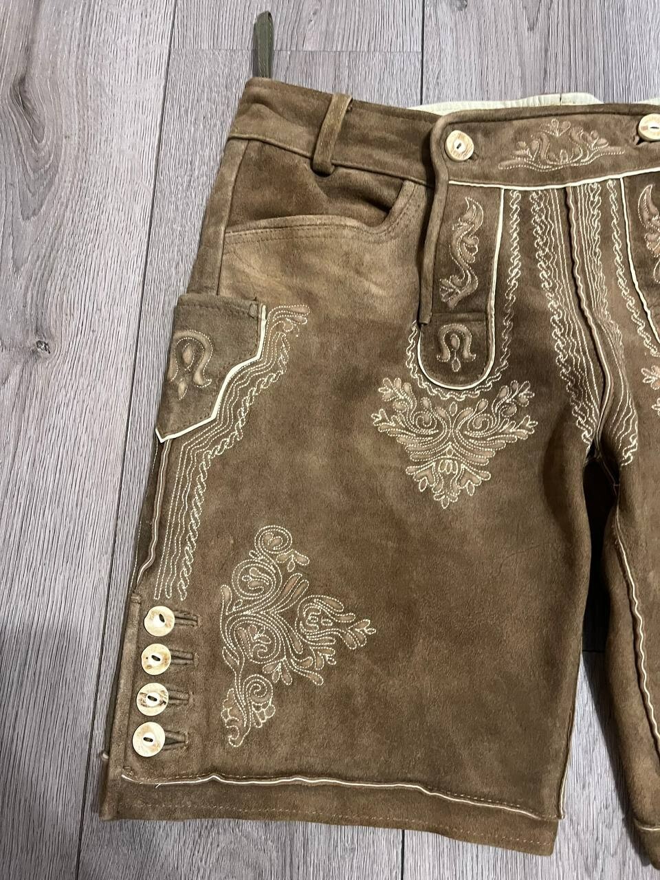 K&K Kaiserjäger Suede Lederhose Size 54 – Brown