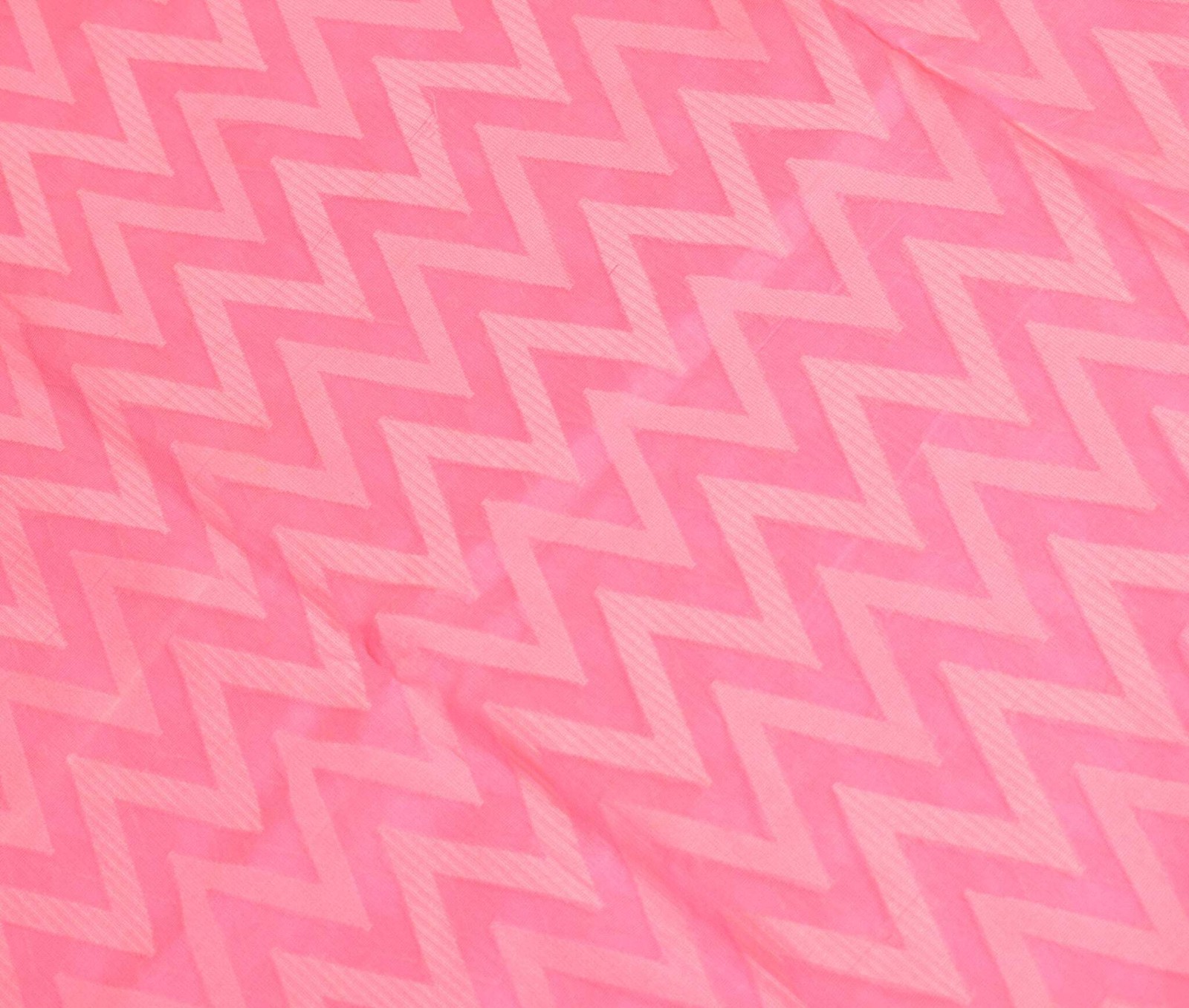 Sushila Vintage Woven Pink Saree Pure Cotton Silk Kota Doria Sari Craft Fabric