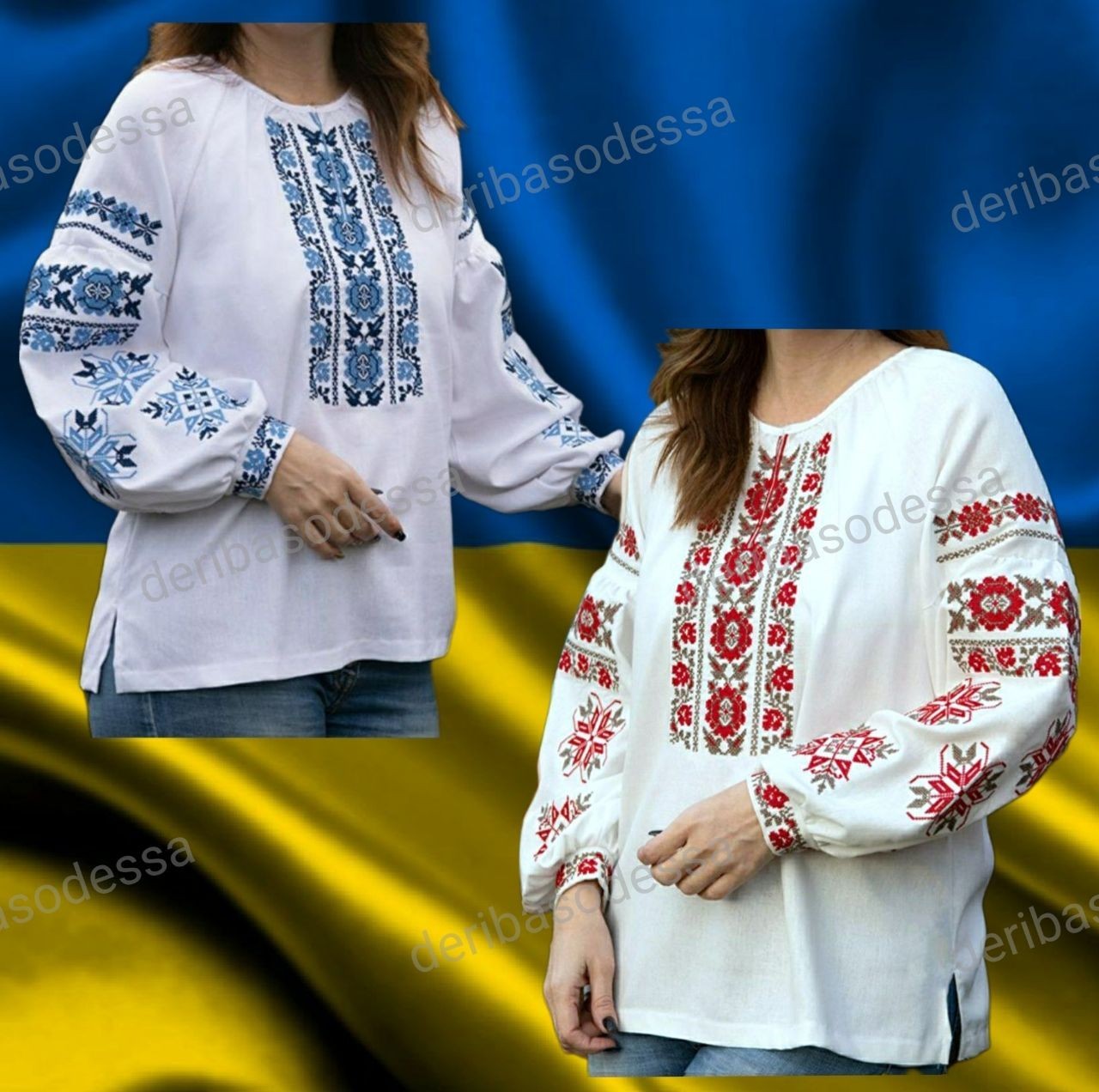 Traditional Ukrainian embroidered shirt, blouse Vyshyvanka S,M,L,XL,2XL,3XL,4XL