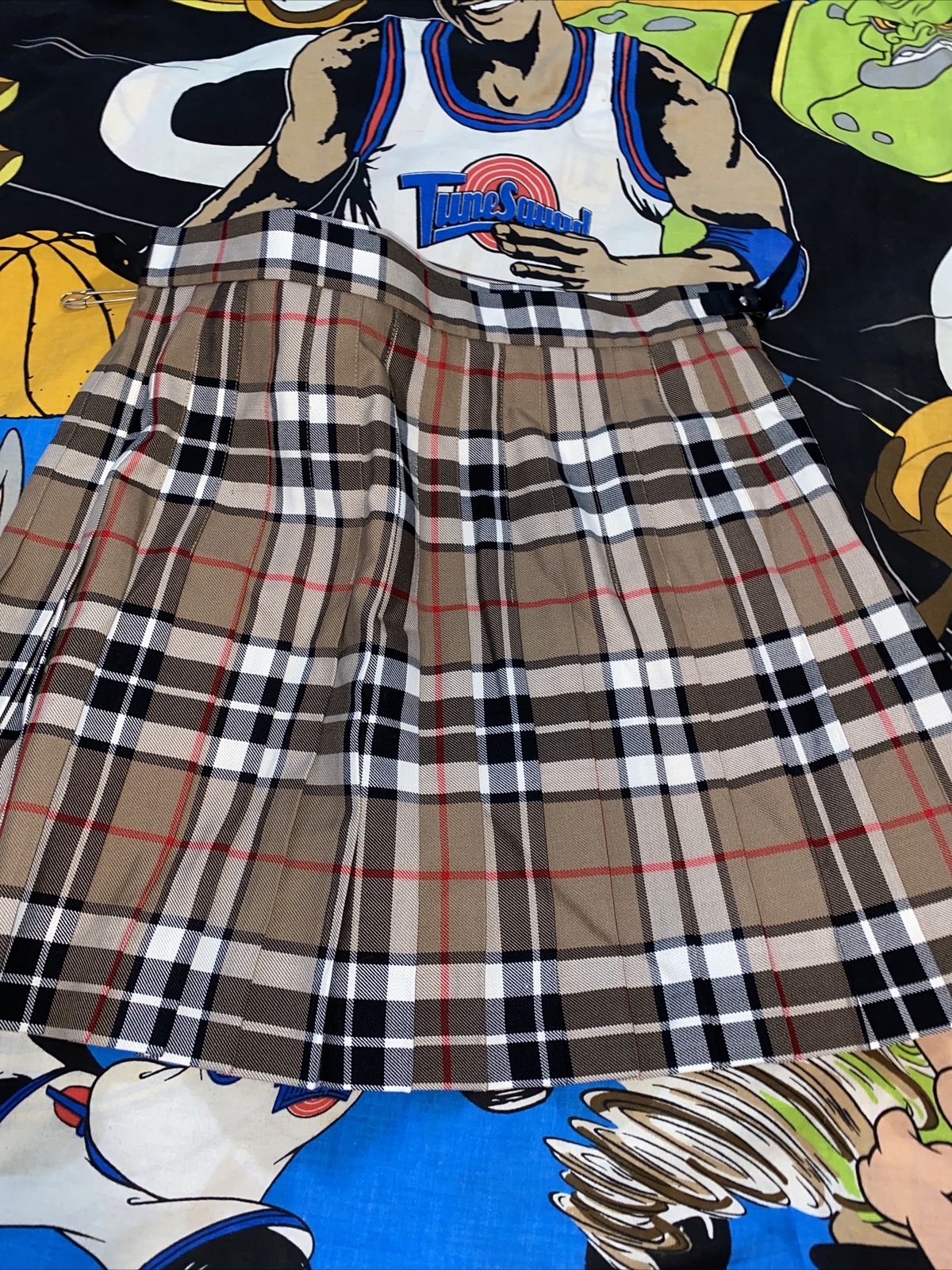 James Pringle Weavers Camel Thompson Scotland Made Kilt Son Of Thomas Sz16 NWT