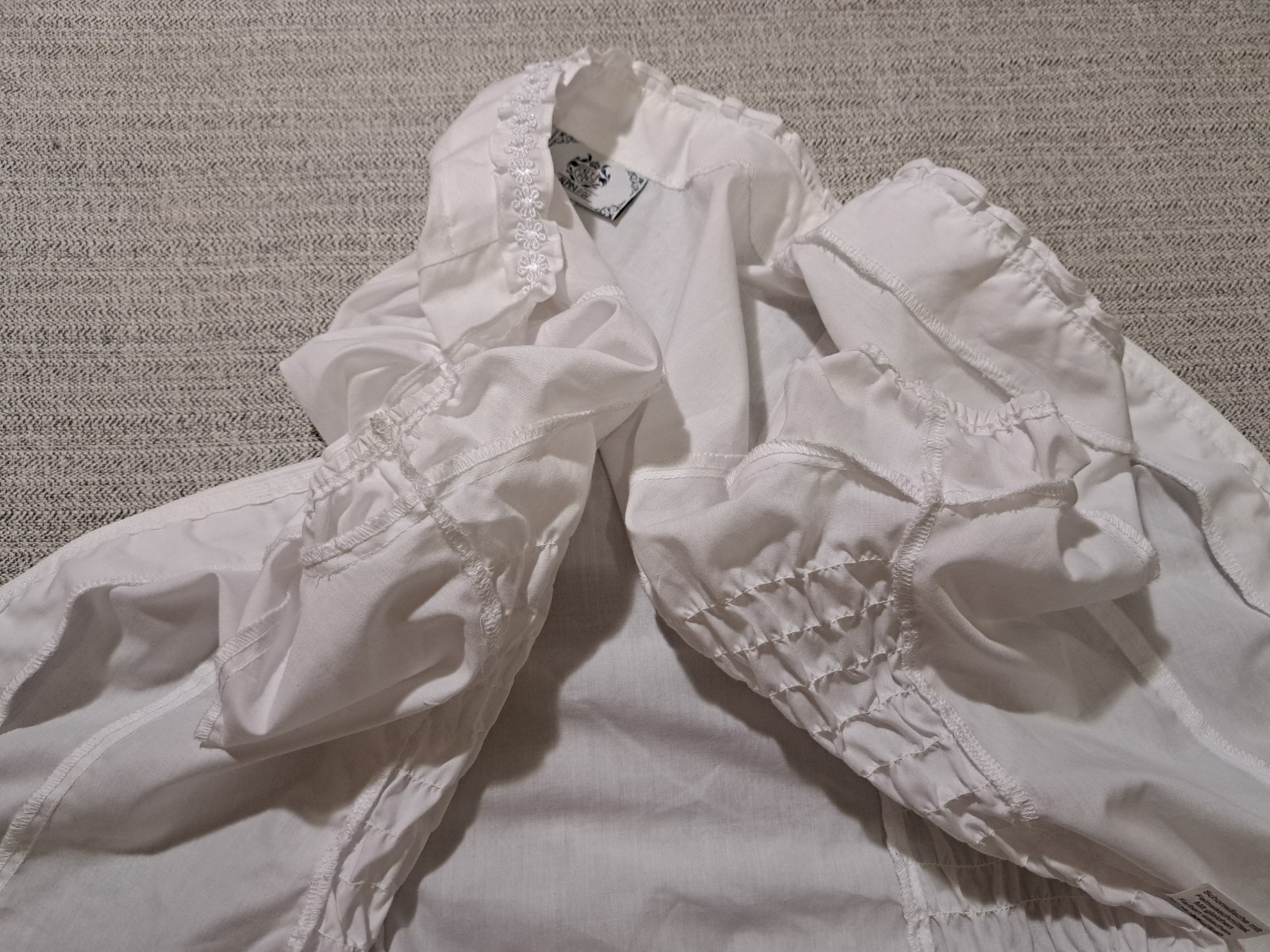 Vintage German Dirndl Set Bodice Blouse Skirt Linen Alpine Oktoberfest Sz M/EU40