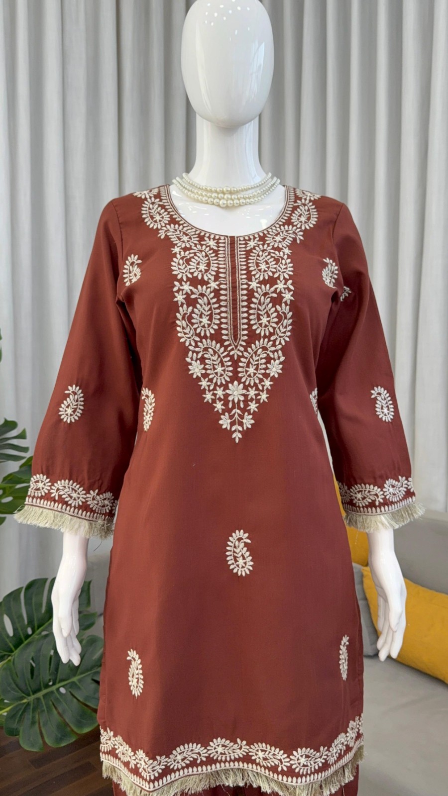Indian Designer Salwar Kameez, Readymade Party/Ethnic CHINON silk gift for her