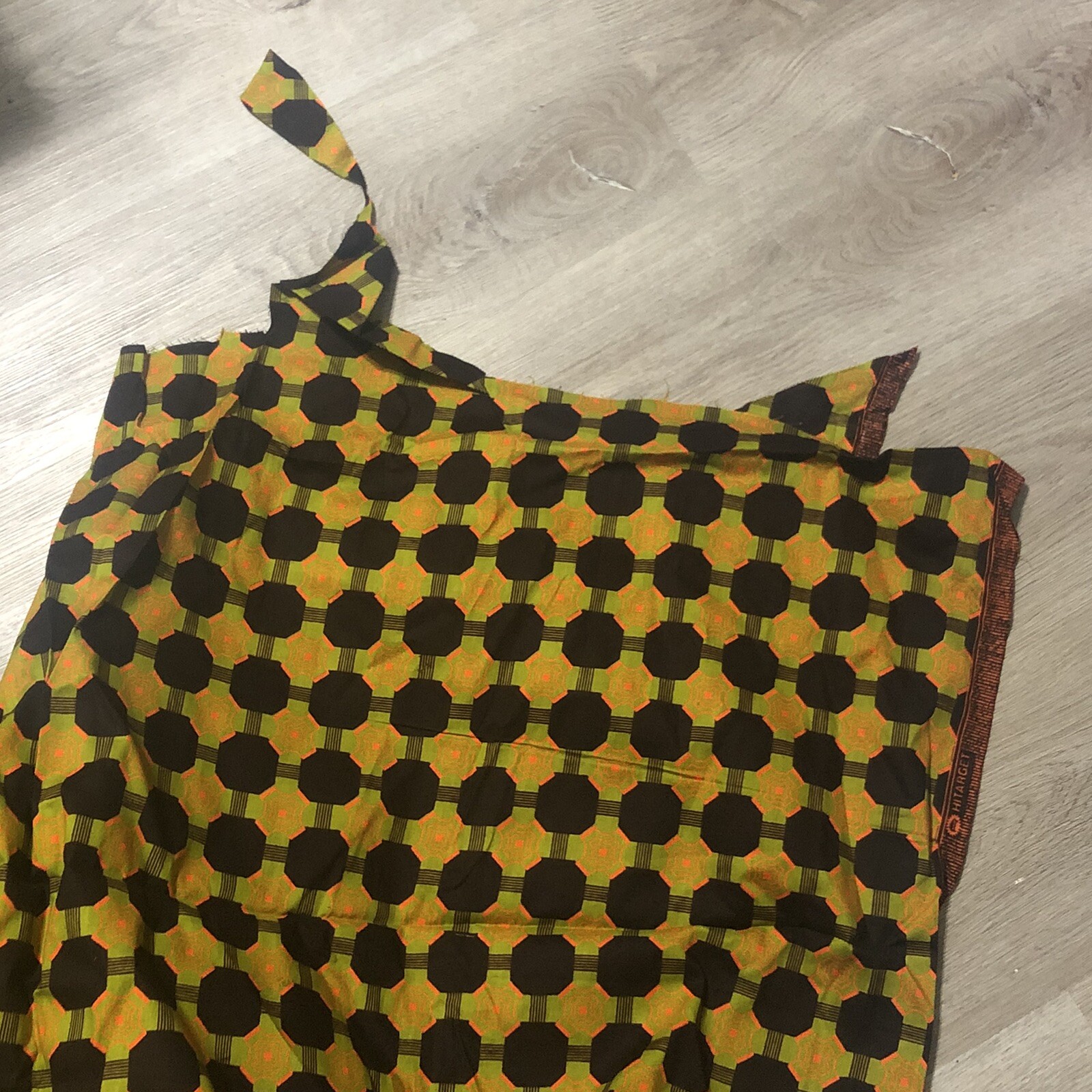 Ethnic African Multicolored Material Veritable Wax Block Prints HiTarget