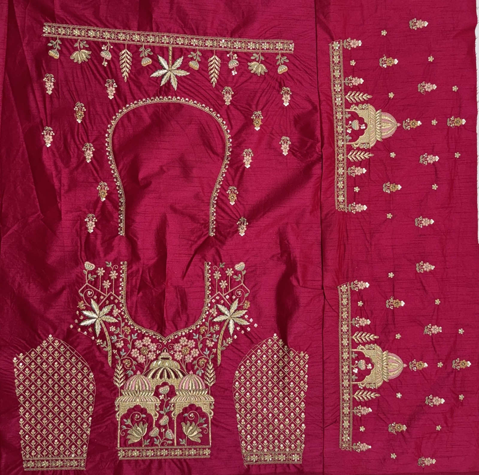 Silk Lehenga Choli Dori Thread Sequins Wedding Reception Party Outfit