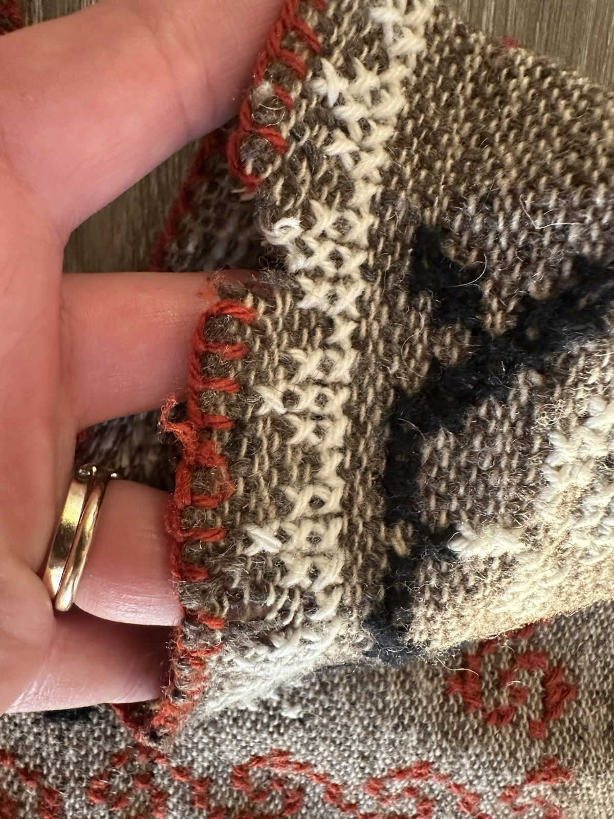 Hand made Mexican Embroidered Gaban | Peacock/Floral