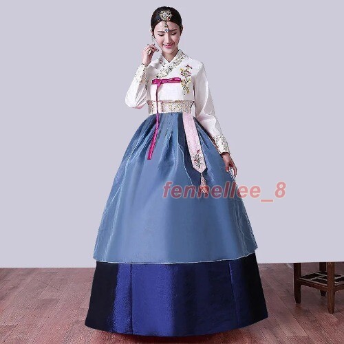 Korean Hanbok Dress Ancient Traditional Stage Dance Costume Lady Palace