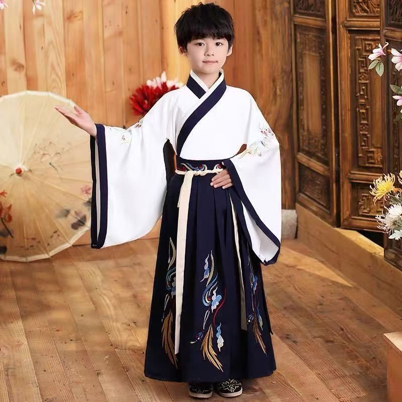 Hanfu Outfit Chinese Baby TraditionalSuit Boy Tang Suit Children Ancient Costume