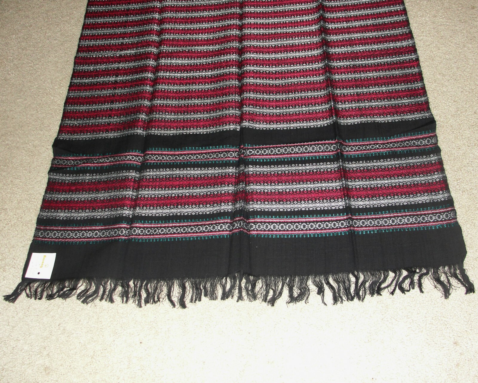 Handmade Aarong Shawl Dupatta Scarf MP Art Museum Silk Bangladesh Indian Ajrakh