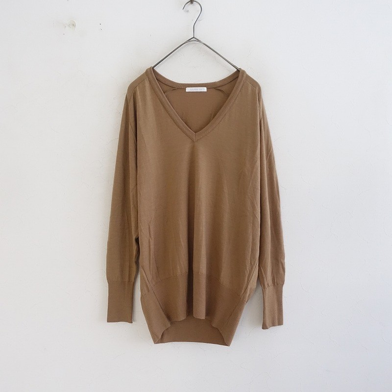 GALERIE VIE Wool High-Gauge Knit Oversized Pullover (Size S)