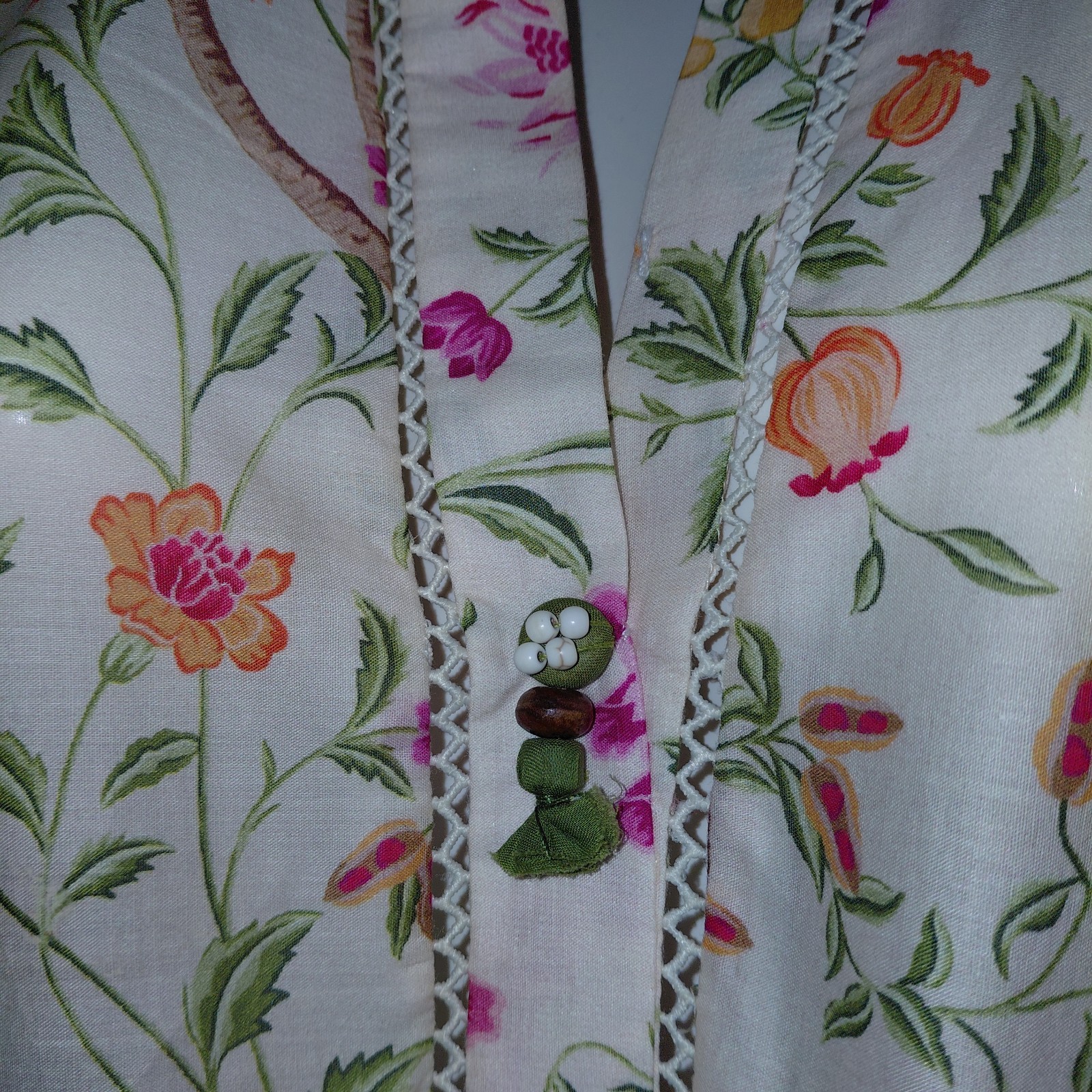 Embroidered Beaded Long Sleeves Kurti Dress By Zaha RTW size Small