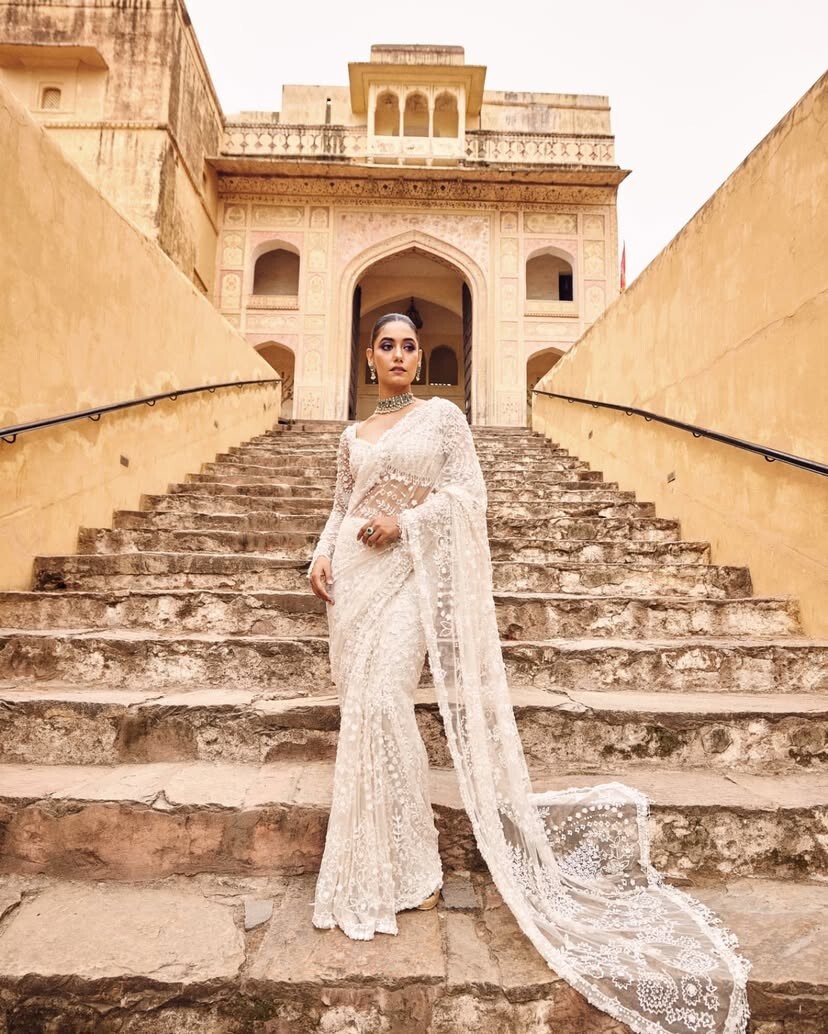 NEW Indian BOLLYWOOD BLOCKBLASTER Heavy Sequins Embroidery work SAREE