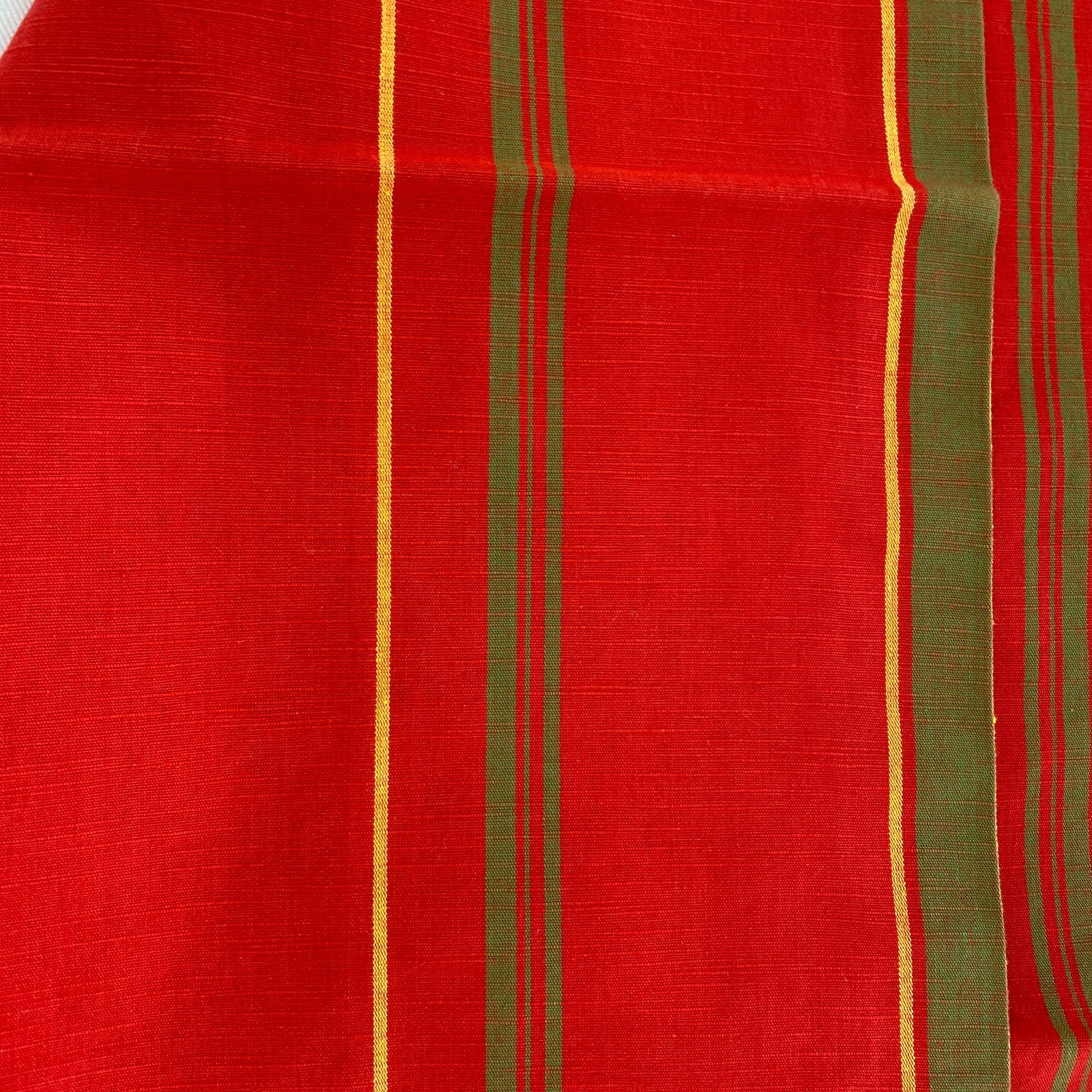Japanese Vintage Kimono Nagoya Obi Cotton Red Traditional Authentic 136 x 12 in