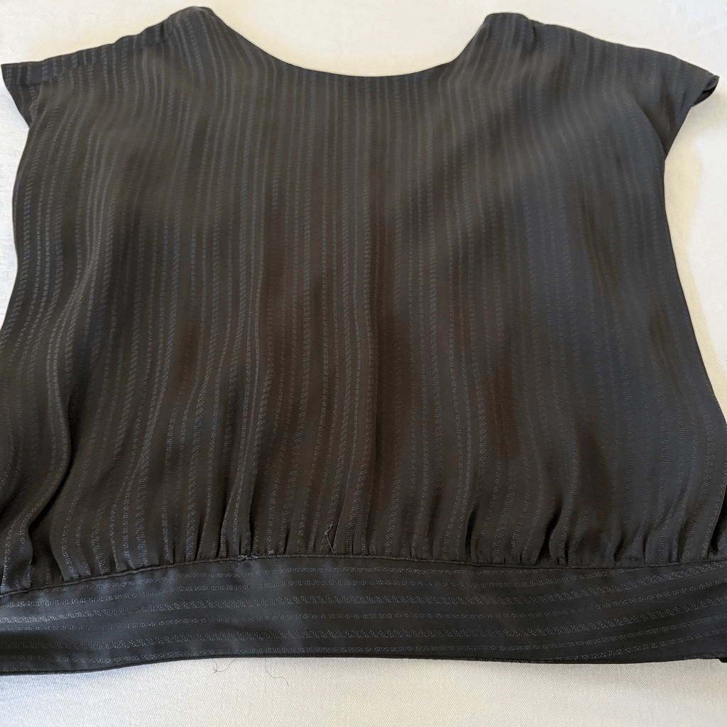 NWT Black Anthropologie Sleevless Blouse M