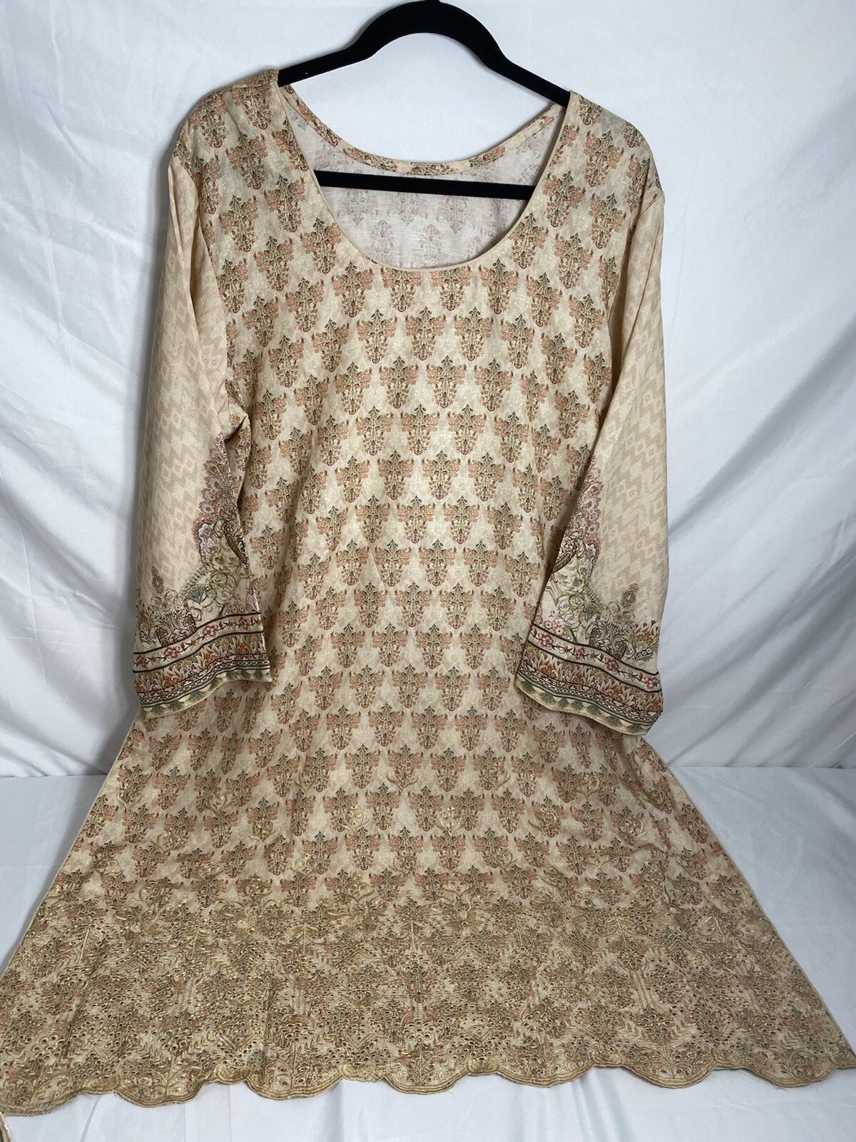Pakistani Karan chicken Kari/embroidery kameez shalwar 3XL bust 50 Dupatta Shawl