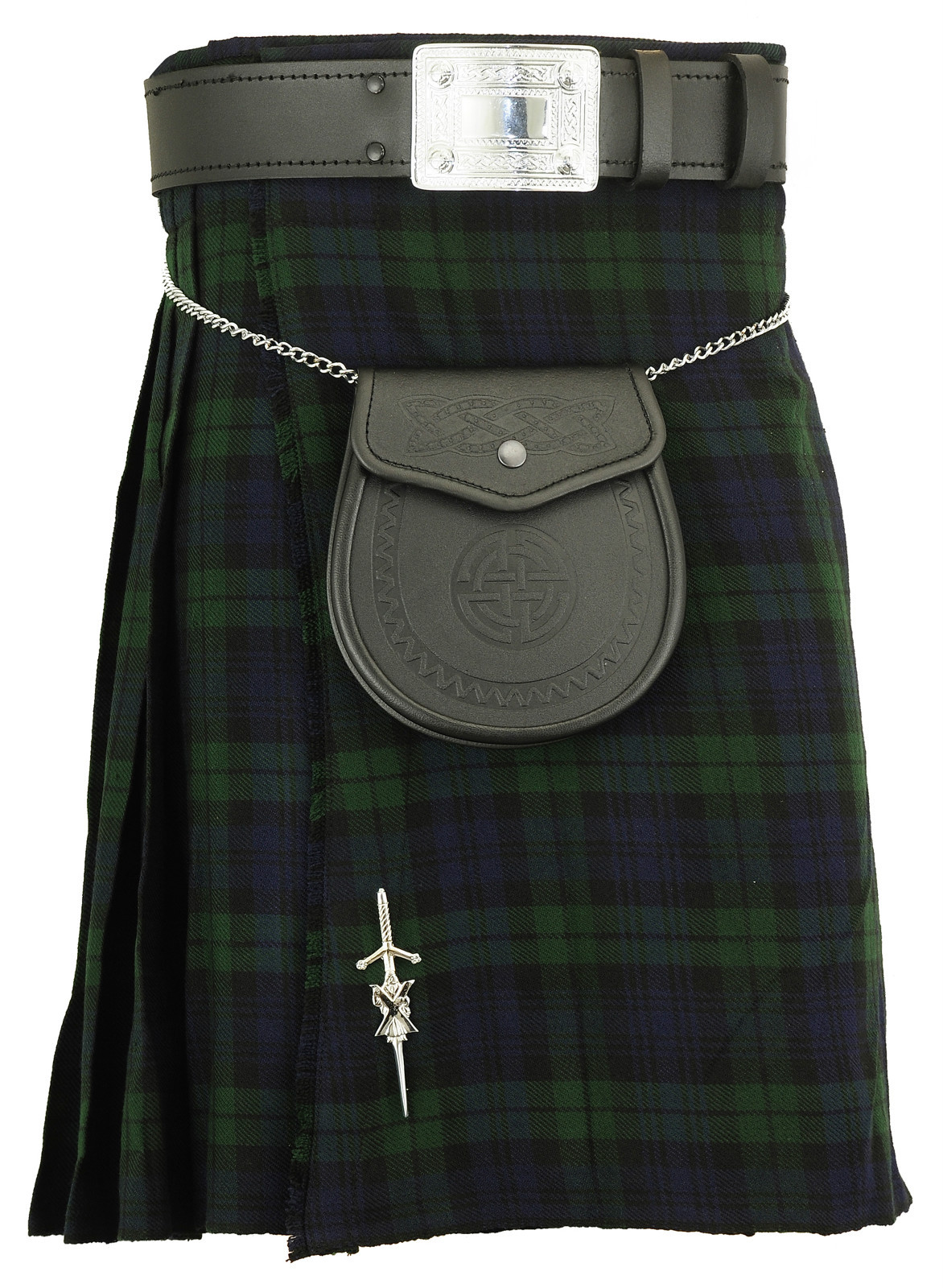 8 yards Blackwatch Kilt Scottish Tartan Traditional Highland dress Skirts
