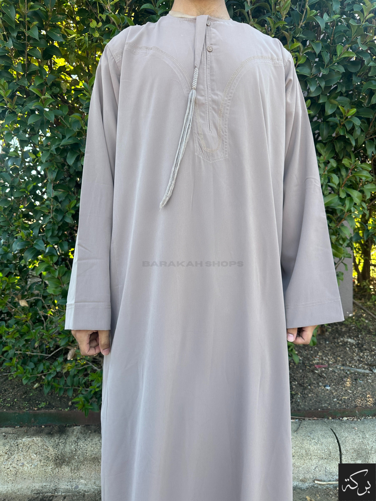 NEW Men’s Ikaf Brand Omani Thobe Premium Emirati Jubbah Size 52-62 | Mocha