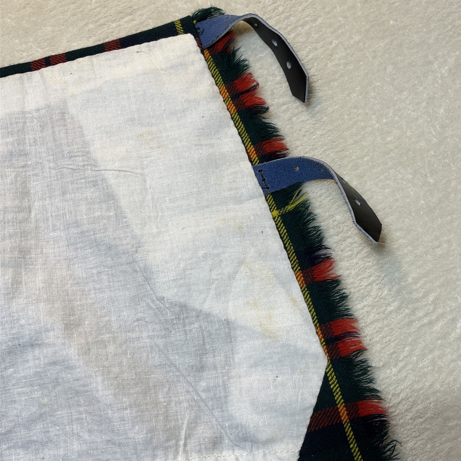 Geoffrey Tailor Highland Crafts Royal Mile Scotland Pure Wool Plaid Kilt (60×27)