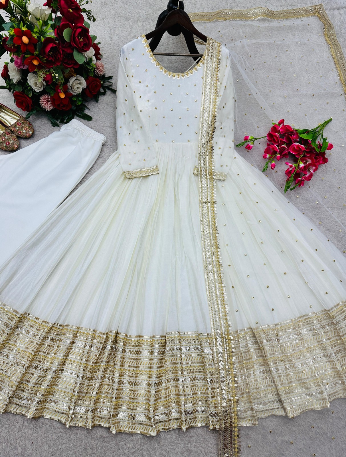 Ready To Wear Dress Anarkali Gown Pakistani Eid Salwar Kameez Wedding Party New
