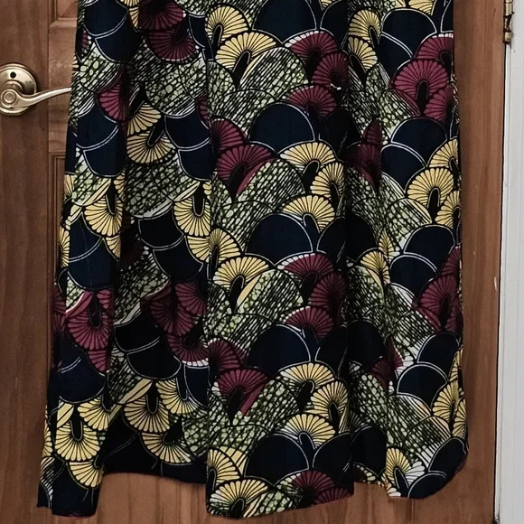 NWOT Handmade Nigerian/ African Ankara Maxi Dress With Adjustable Straps